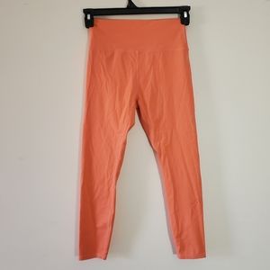ZYIA Active Coral Moon‎ Cutout Brilliant HI Rise Crop Leggings Size 8-10